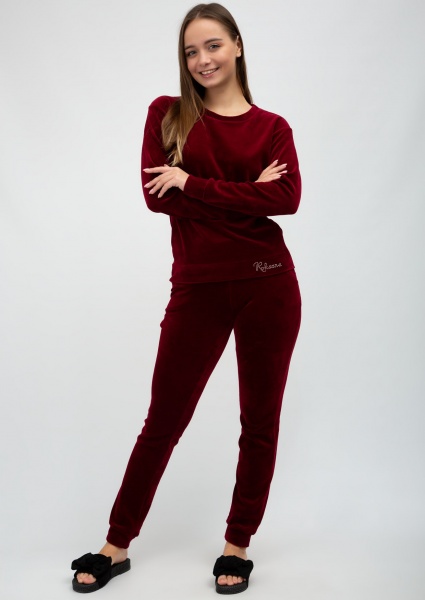 Костюм домашній жіночий Roksana 675/50725 р. XXL бордовий 