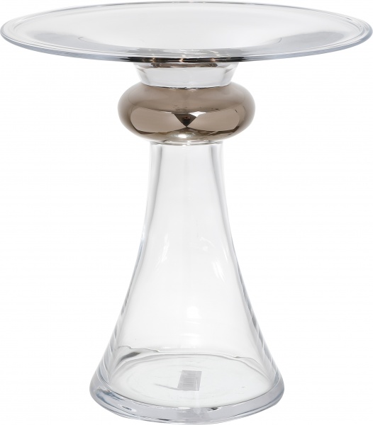 Ваза Wrzesniak Glassworks Luster Platinium 24x25,5 см прозора 