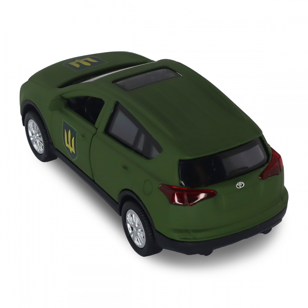 Автомодель TechnoDrive 1:32 серии Шевроны Героев Toyota RAV4 Сухопутные войска ВСУ KM6198M2