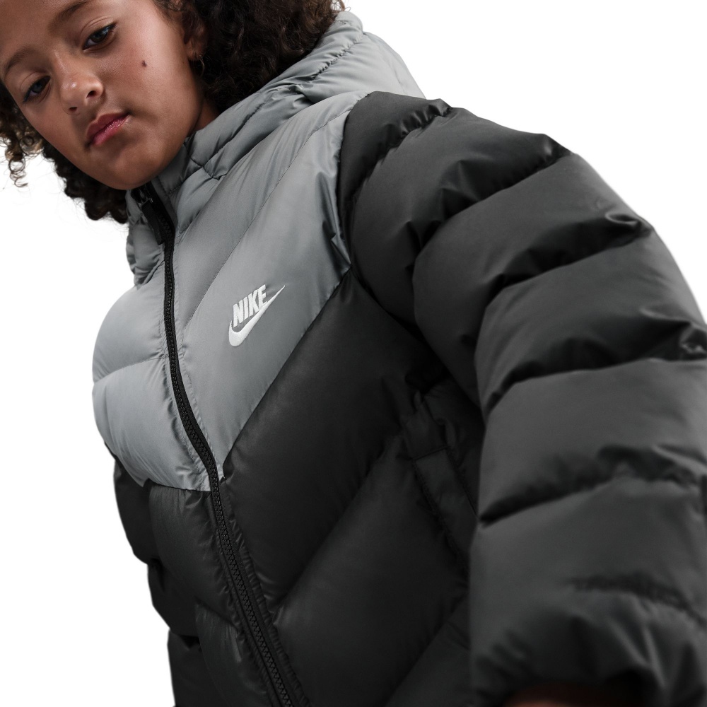 Пуховик дитячий зимовий Nike K NSW TF ADP Puffer Colorblock IB6164-010 р.XS чорний