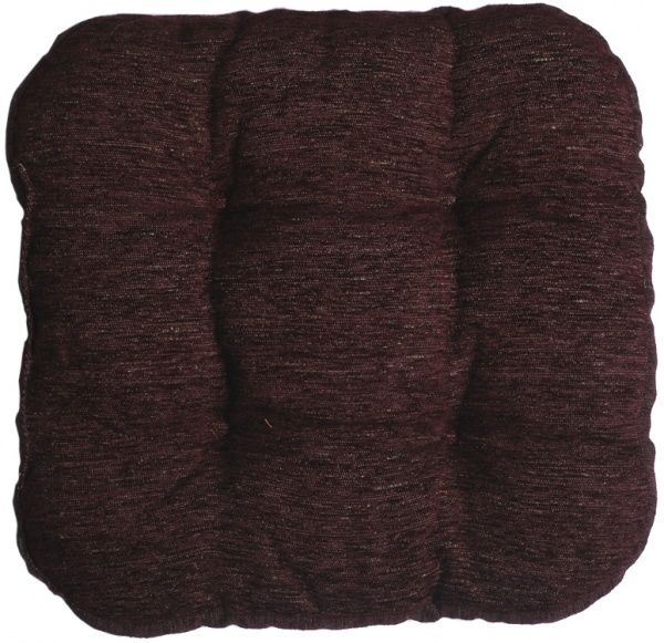 Подушка на стул 41х41х8 Безе винная