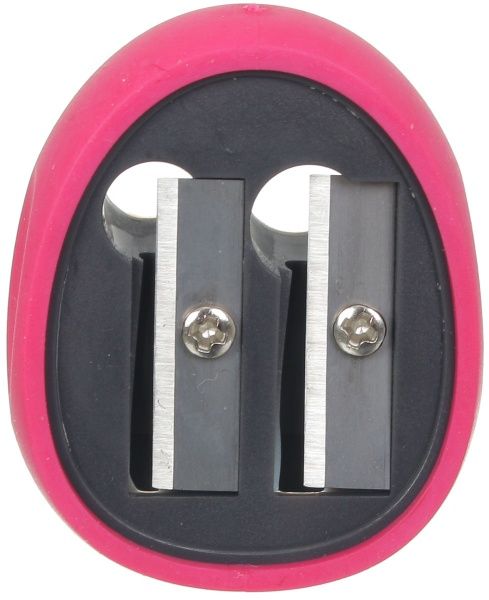 Чинка на 2 отвори пластикова рожева Nota Bene