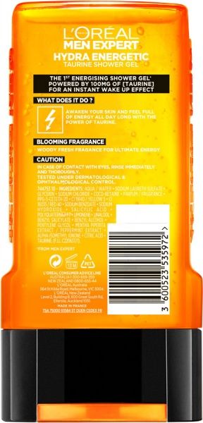 Гель для душу L'Oreal Paris Men Expert Hydra Energetic 300 мл