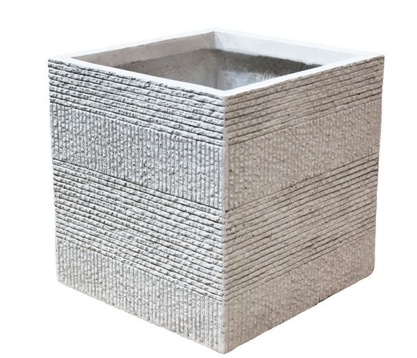 Кашпо Engard Оттава GA67-1 28х28х28 см квадратный 22 л серый (GA67-1) 