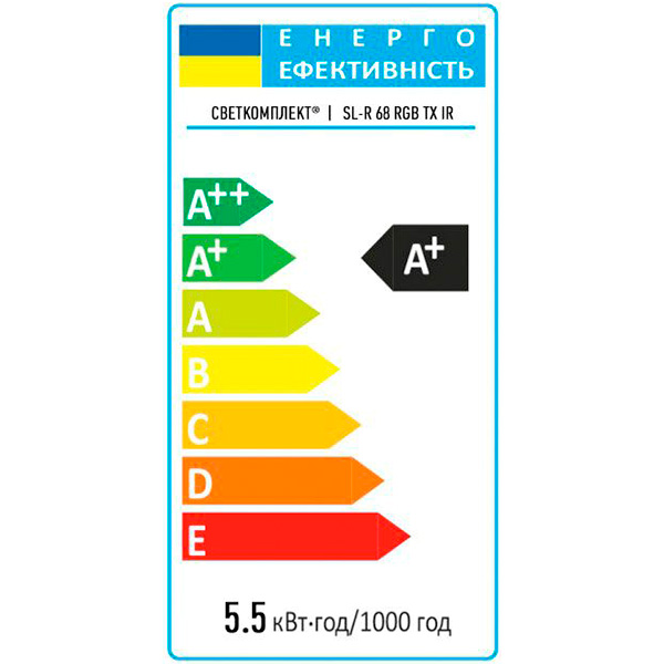 Світильник світлодіодний Светкомплект Ardiente SL-R RGB з пультом ДК 68 Вт білий 2800-6000 К 