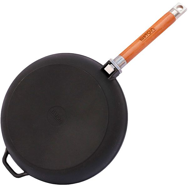 Сковорода чугунная съемная ручка 28 см Оптима 0128 Biol