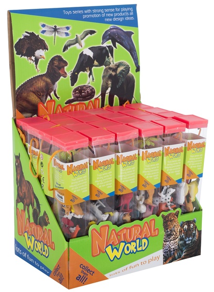 Набор фигурок DINGUA Домашние животные 12 шт. в тубусе 