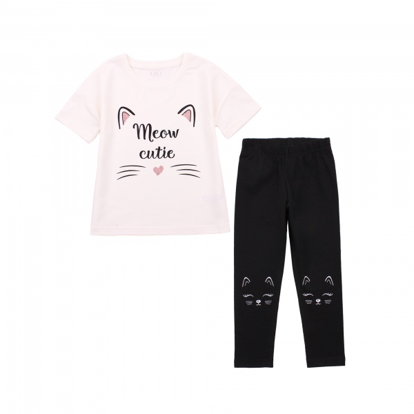 Комплект для дівчаток Фламінго 766-424 4829960157724 р.56 молочний 