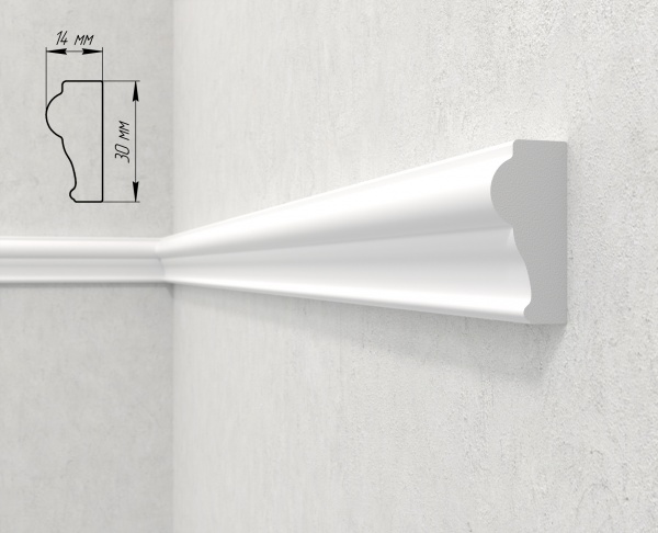 Молдинг Dellos Baget 101-20 2000x14x30мм 