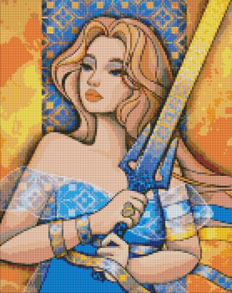 Алмазная мозаика Набор со стразами Идейка Отважная 40х50см Идейка 