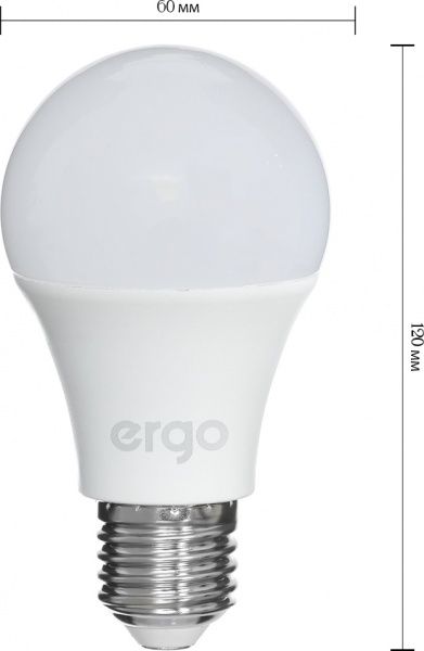 Лампа светодиодная Ergo STD 15 Вт A60 матовая E27 170-260 В 4100 К 