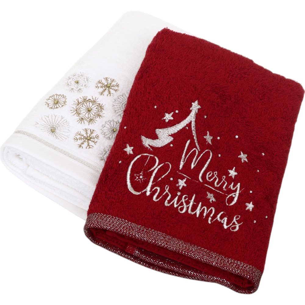 Набор полотенец махровых Snowflakes 2 шт. 50x90 см разноцветный La Nuit