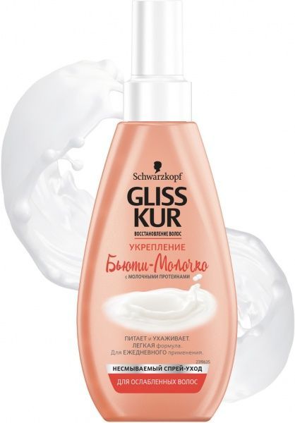 Молочко Gliss Kur с молочными протеинами Укрепление для ослабленных волос 150 мл 