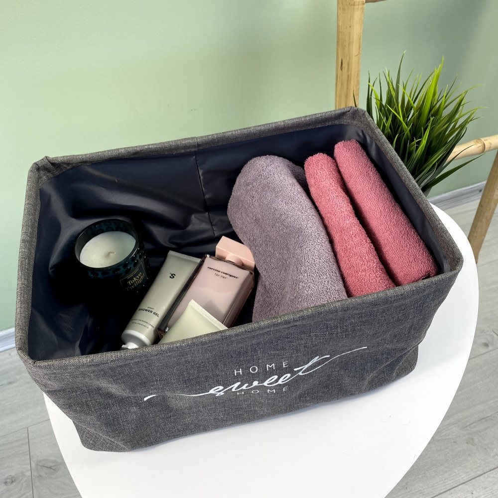 Корзина интерьерная O M серая Organize