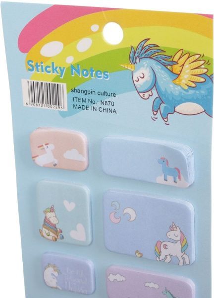 Блок бумаги Единорог голубой 30 шт.