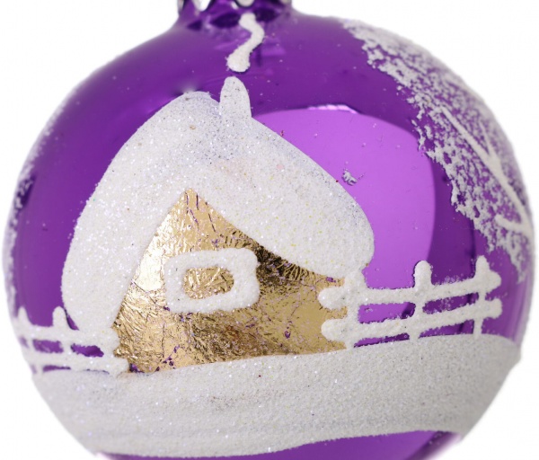 Шар новогодний мульти d 60 мм в ассортименте