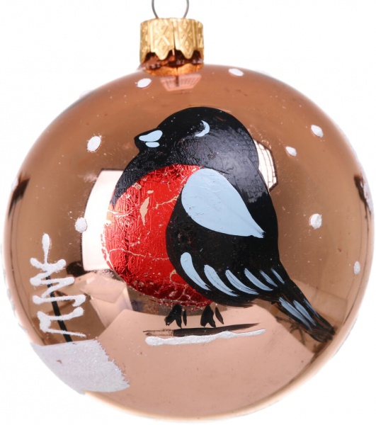 Шар новогодний мульти d 80 мм в ассортименте