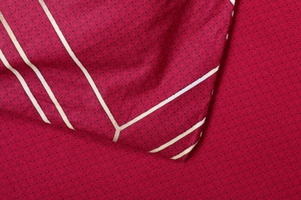 Комплект постельного белья Геометрия 2 красный La Nuit 