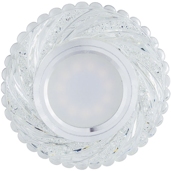 Светильник точечный LightMaster CL7087 MR16 с Led-подсветкой 2 шт./уп. G5.3 прозрачный 