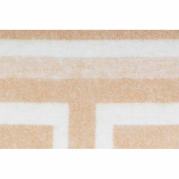 Одеяло жаккардовое хлопковое бежевое 140x205 см Vladi