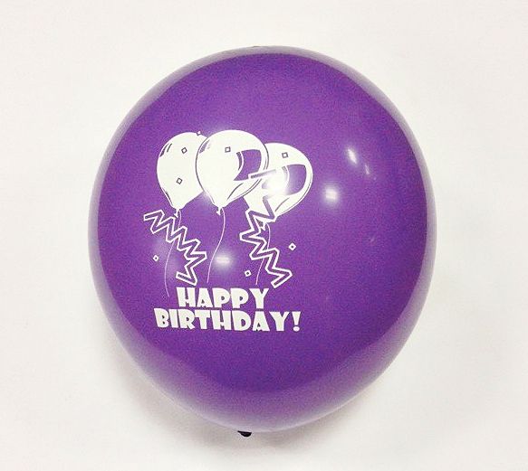 Шарики латексные Ві та Ві Декоратор с рисунком 27 см разноцветный 5 шт.