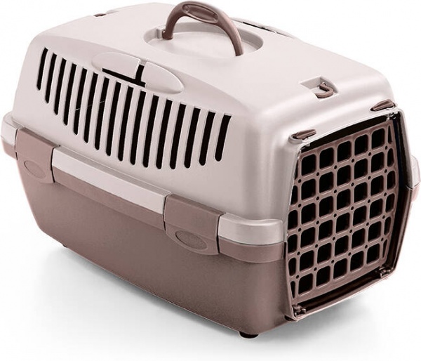 Переноска Stefanplast Gulliver 1 48х32х31 см пластиковые двери (нежно-розовый/коричнево-розовый)