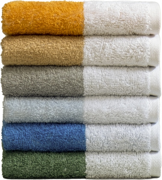 Рушник 40x50 см бежевий із білим ABC 