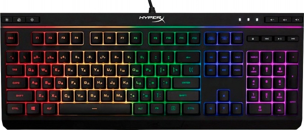 Клавіатура ігрова HyperX Alloy Core (4P4F5AA) USB RGB ENG/UA black 