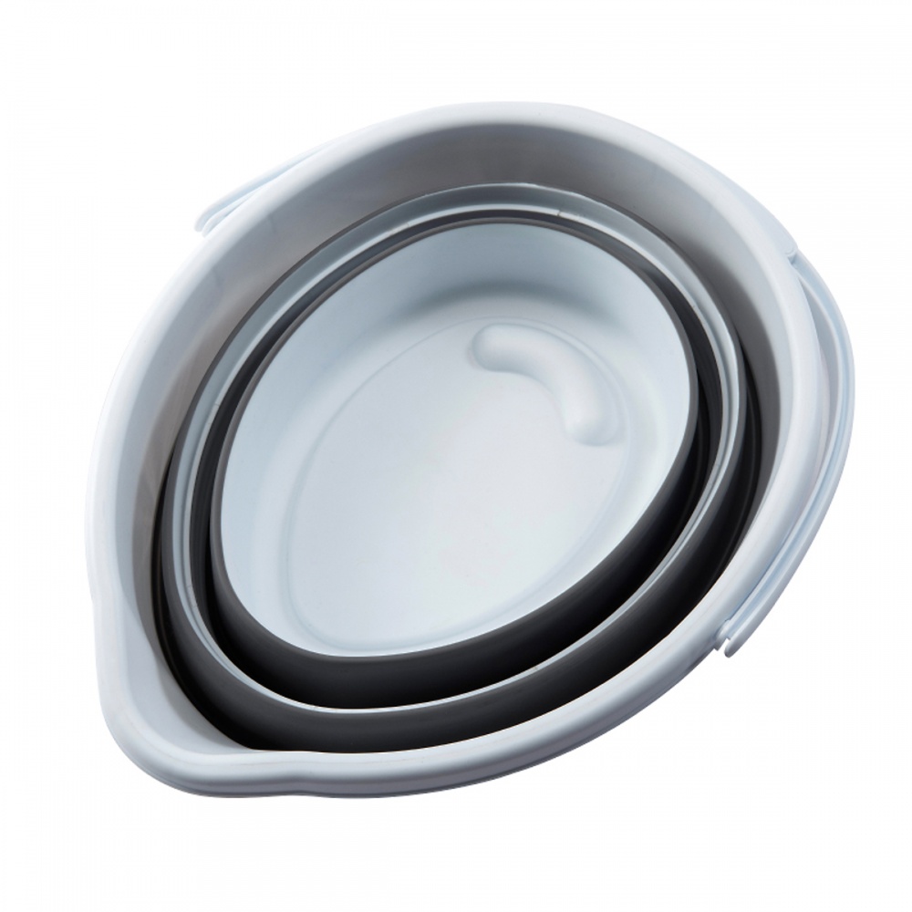 Відро звичайне MVM BIN-17 10 л білий/сірий