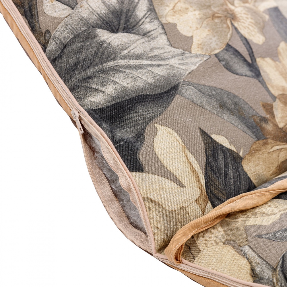 Матрас на шезлонг TRIO Versalles Flor Gris190x58х5 см