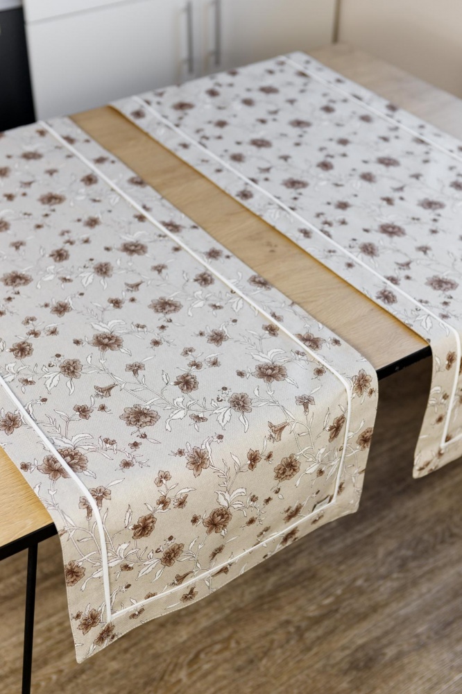 Дорожка (раннер) Сappuccino Цветы 40x140 см Прованс