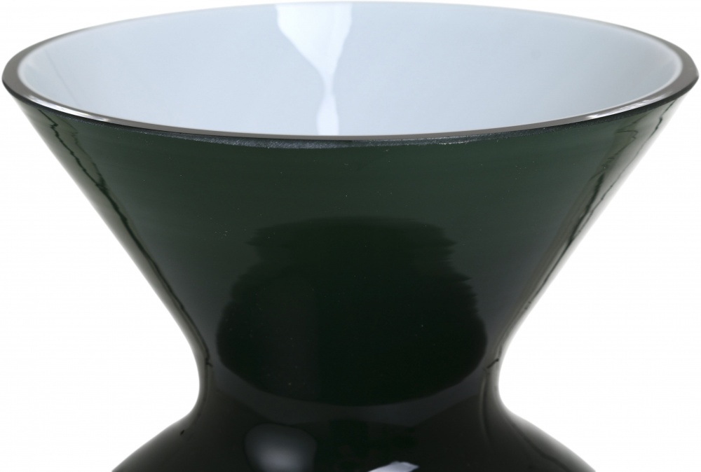 Ваза скляна Wrzesniak Glassworks Curve 20,3 см зелена 17-10762