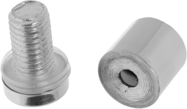 Держатель для стекла дистанционный KR STK 1B 16х20 мм хром 2 шт DC