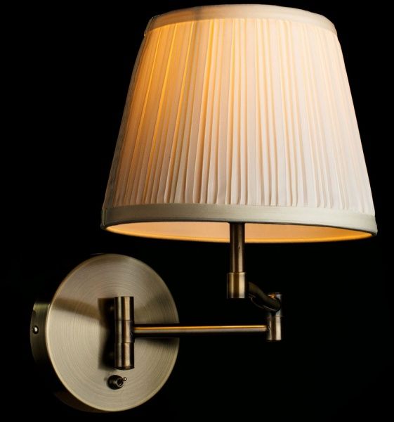 Бра Arte Lamp California 1x60 Вт E27 антична бронза A2872AP-1AB 