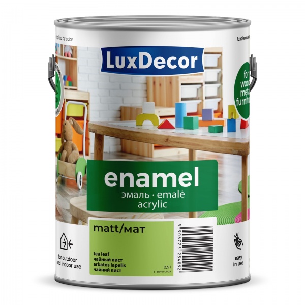 Емаль акрилова LuxDecor Гірська вершина сірий мат 0,75л