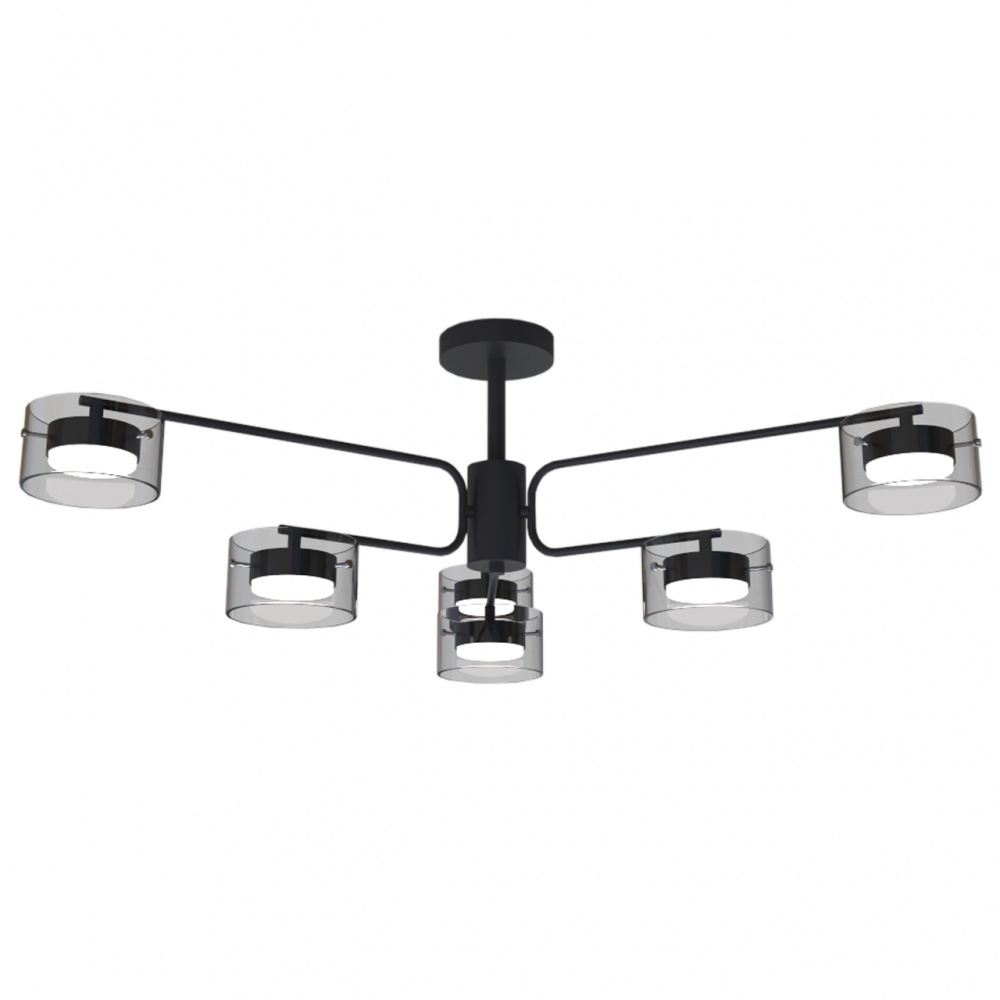 Люстра стельова Hopfen STARK FJORD-GX-6 BK 6xGX53