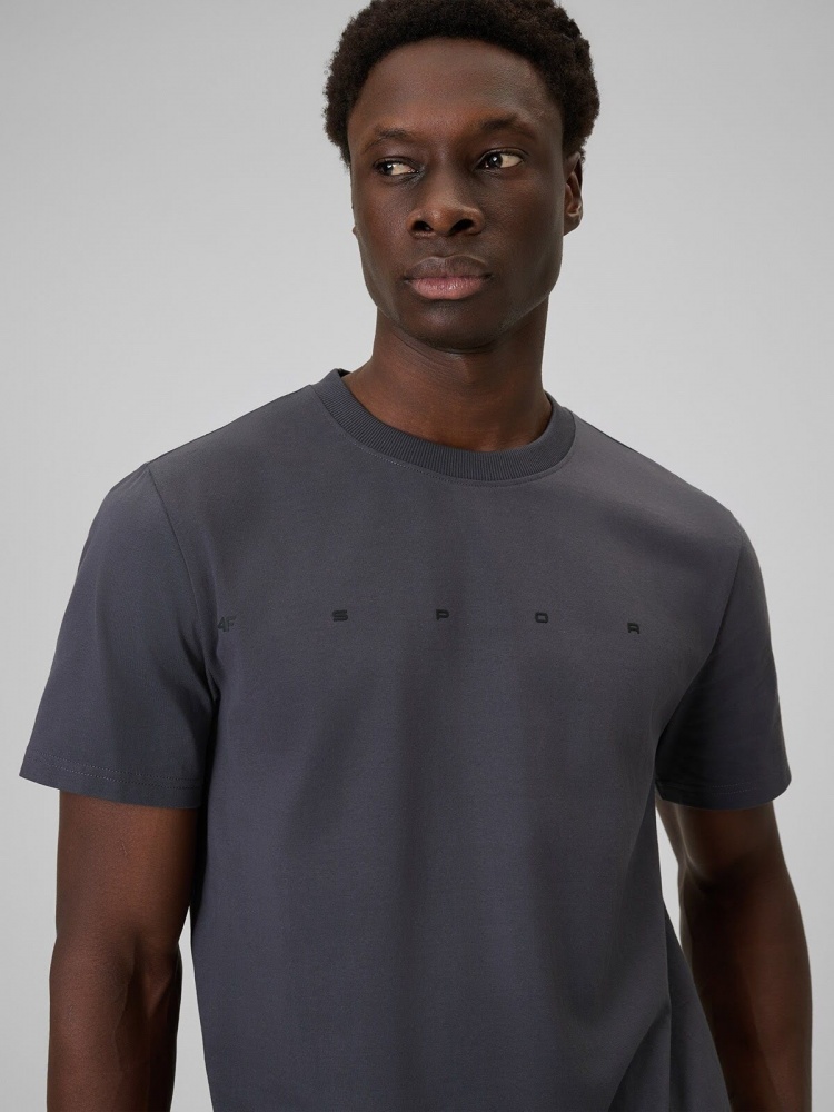 Футболка 4F TSHIRT M2661 4FWSS26TTSHM2661-22S р.L сірий