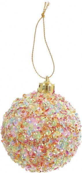 Шар пластиковый с присыпками 60 мм 4817 разноцветный