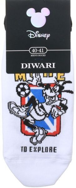 Шкарпетки чоловічі Conte DISNEY (ультракороткі) 17С-167СПМ, 369 р. 25 білий 