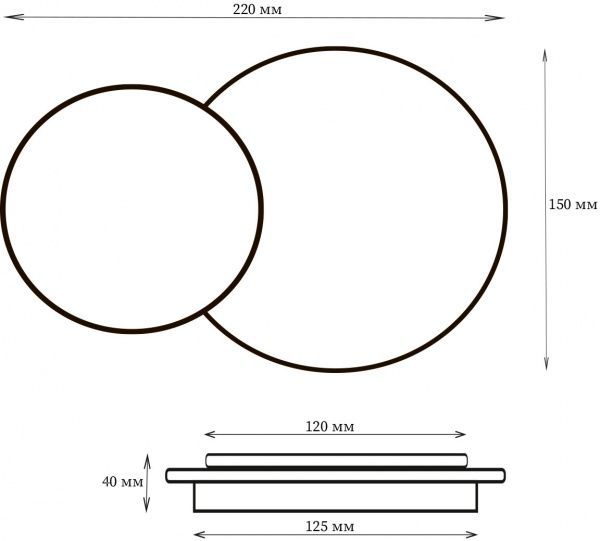 Подсветка декоративная Estares RD-685R (6+3 Вт) 4000 K LED 9 Вт белый