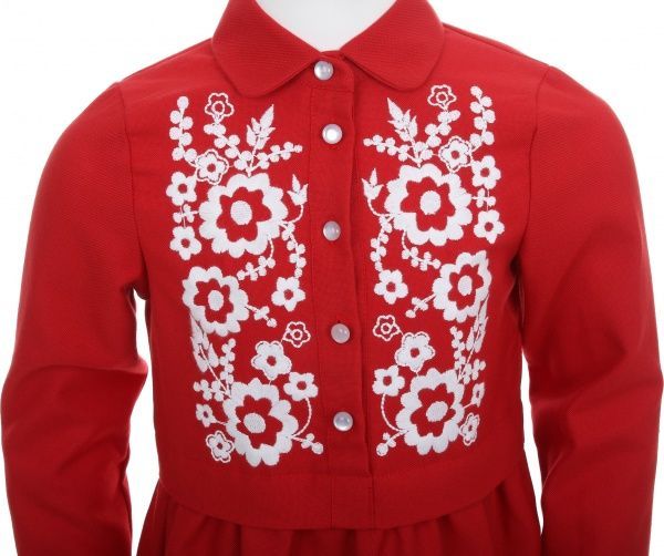 Платье Эдельвика 116 красный 168-19/00 