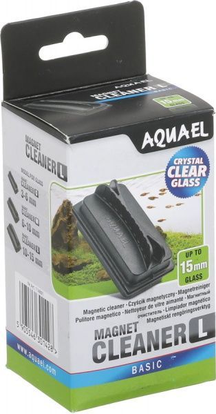 Щетка магнитная Aquael L для аквариумов с толщиной стекла 10–15 мм