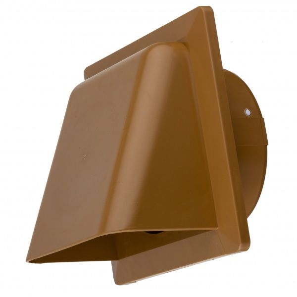 Ковпак вентиляційний MiniMax 140x140хd100 мм (полістирол УПМ/ дуб) 1326Р/12