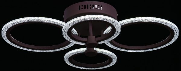 Люстра светодиодная Victoria Lighting Powder/PL4 LED 76 Вт черный с белым Powder/PL4 