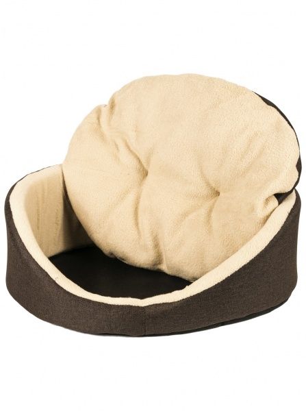 Лежак FX home овальний бежево-коричневий 50x40x17 см