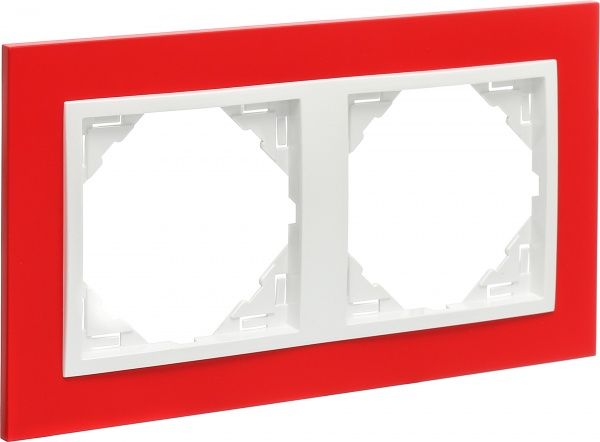 Рамка двомісна Efapel ANIMATO Logus універсальна червоний 90920 TVG