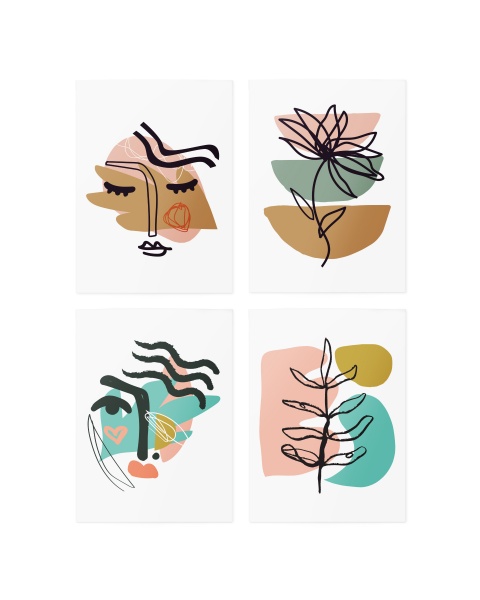 Тату временное TATTon.me Abstract set