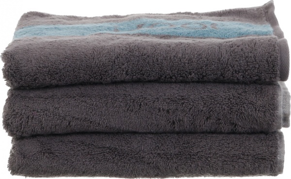 Полотенце махровое Doubleface 50x100 см графит Cawo 