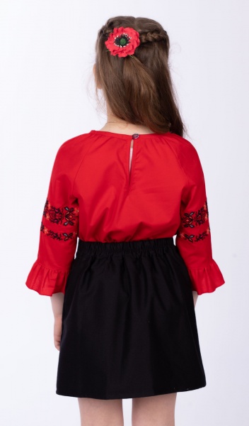 Вишиванка для дівчаток Едельвіка р.146 червоний 21-22/00 