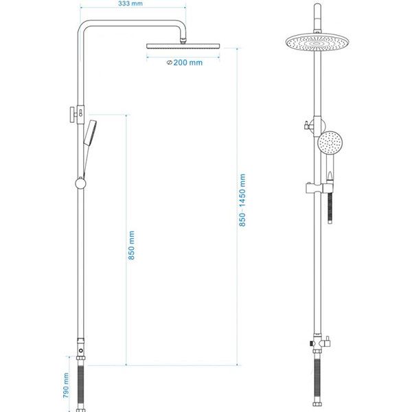 Душевая система Rozzy Jenori RS 4011